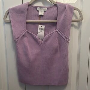 House of Harlow sleeveless ribbed shirt. Size XS. Brand new
